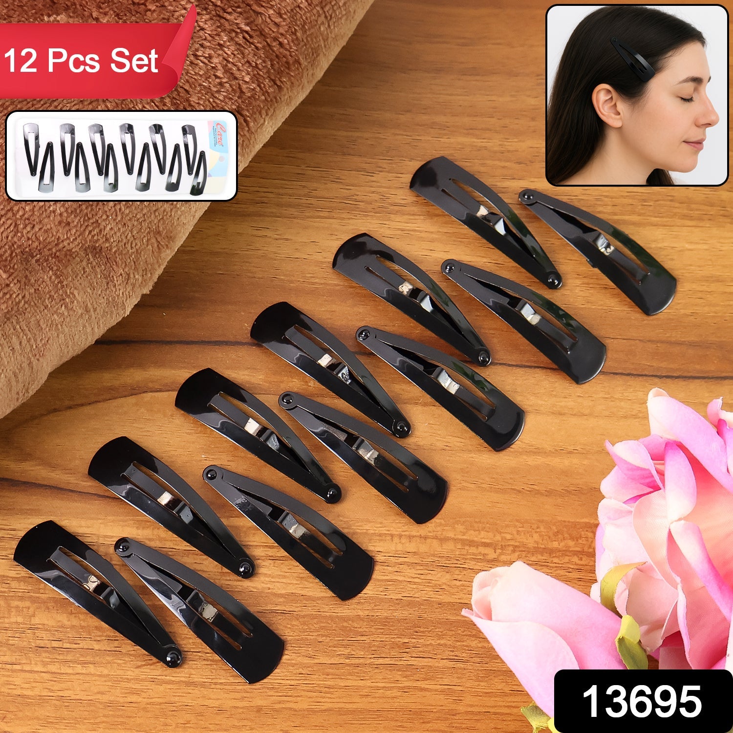 Metal Tik Tak Hair Clips (12 Pcs Set), Hair accessories Metal Tik Tak Hair Clips (12 Pcs Set), Hair accessories